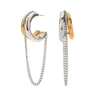 Giavanna Two-Tone Earrings