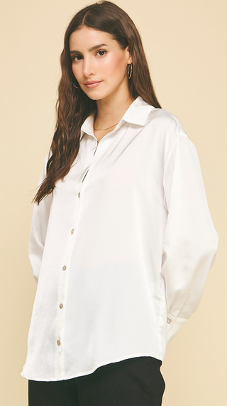 Sterling Satin Blouse