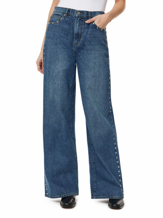 Gemma Studded Wide Leg Jean