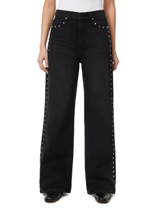 Gemma Studded Wide Leg Jean