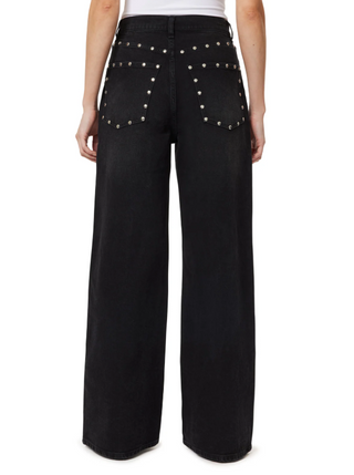Gemma Studded Wide Leg Jean
