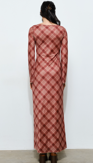 Rust Plaid Lovin' Dress