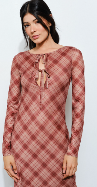 Rust Plaid Lovin' Dress