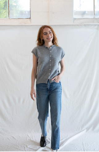 Sleeveless Piper Cardigan