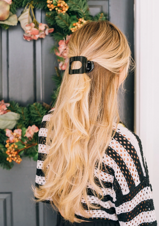 Round Flat Hair Clip - Small