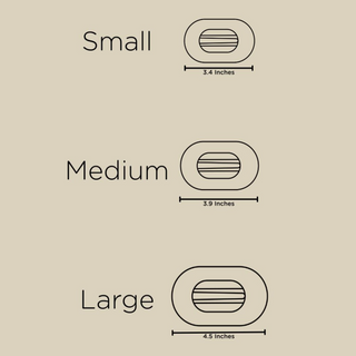 Round Flat Hair Clip - Medium