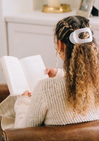 Round Flat Hair Clip - Medium