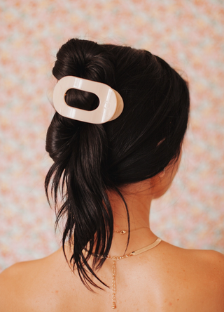 Round Flat Hair Clip - Medium