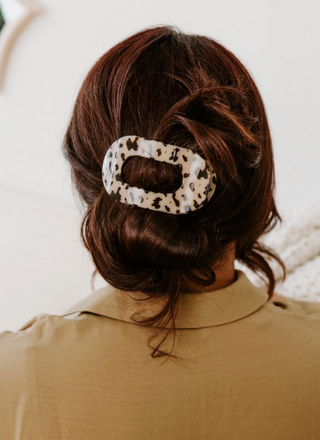 Round Flat Hair Clip - Medium