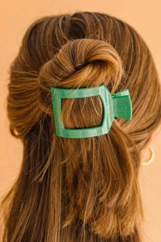 Square Flat Hair Clip - Small