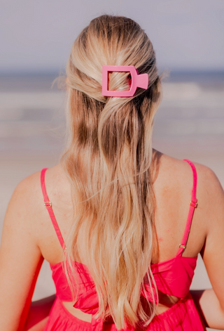 Square Flat Hair Clip - Small