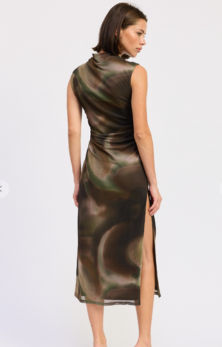 Green Current Mesh Dress