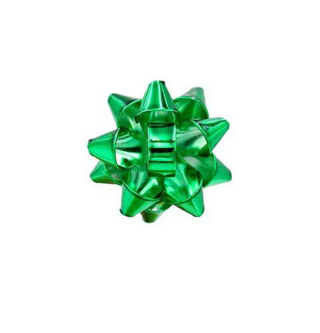Green Wrapping Bow Stud Earrings