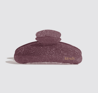 Pink Glitter Claw Clip