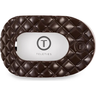 Quilted Round Flat Hair Clip - Large