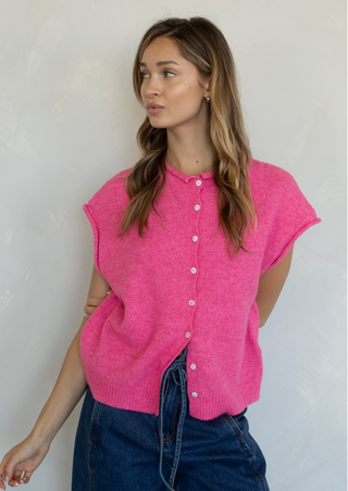 Sleeveless Piper Cardigan