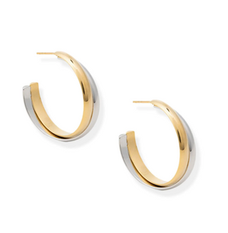 Lira Two Tone Hoops