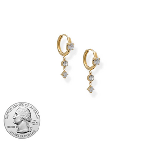 Lightbeam Huggies Earrings