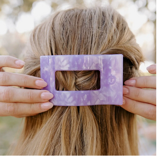 Flat Rectangle Hair Clip - Medium