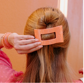 Flat Rectangle Hair Clip - Medium