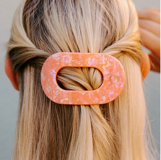 Round Flat Hair Clip - Medium