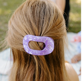 Round Flat Hair Clip - Small