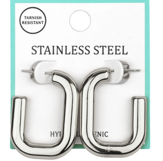 Rectangled Hoop Earrings