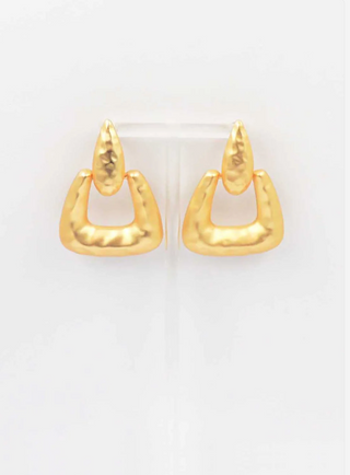 Chunky Hammered Earring