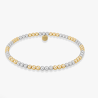 Triple 2Toned 3mm Beaded Bracelet