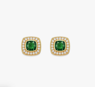 Princess Pave Stud Earrings