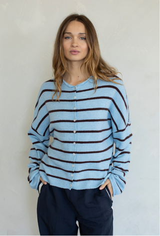 Cabana Striped Piper Cardigan