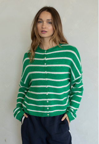 Cabana Striped Piper Cardigan