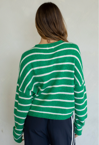 Cabana Striped Piper Cardigan