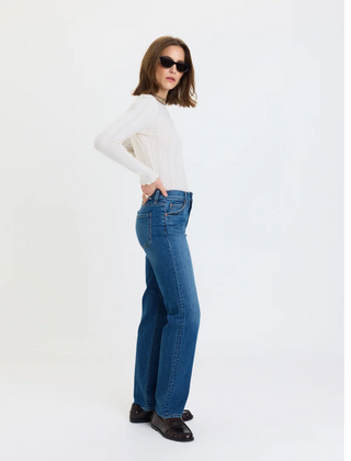 Rebel Mid Rise Slim Jean