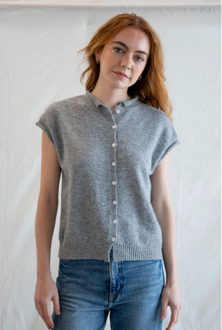 Sleeveless Piper Cardigan
