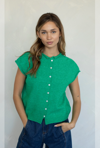 Sleeveless Piper Cardigan