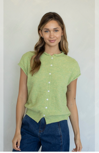 Sleeveless Piper Cardigan