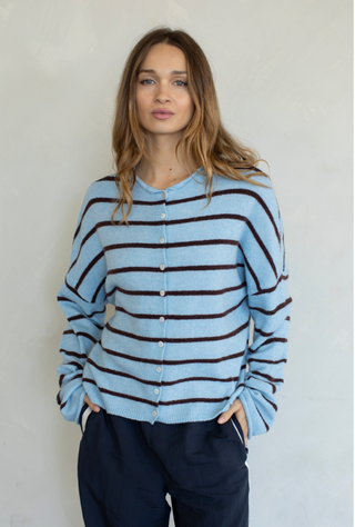 Cabana Striped Piper Cardigan