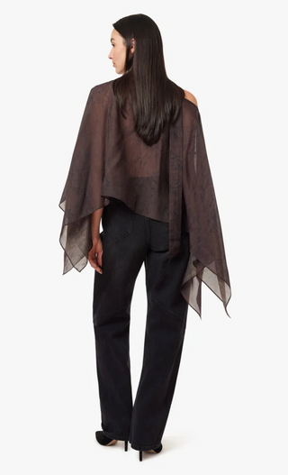 Snake Print Scarf Top