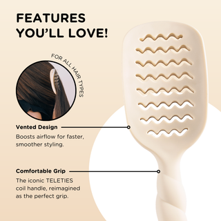 Vented Hair Brush | Tan