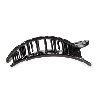 Quilted Round Flat Hair Clip - Large